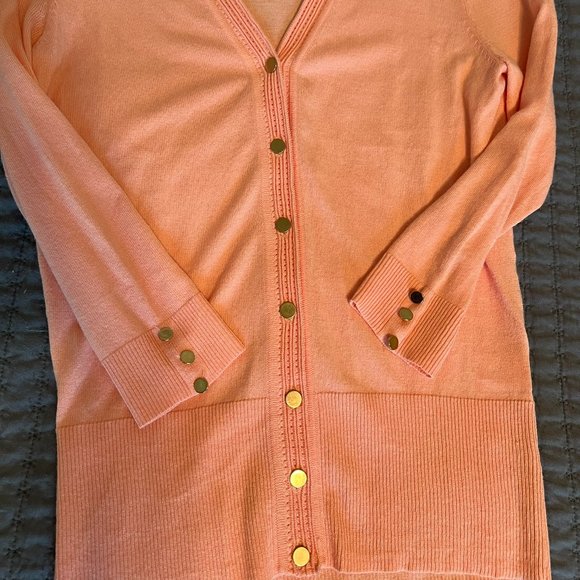 New York & Company Pink V Neck Cardigan Size XS - Picture 5 of 5